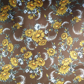 Ткань для платья, цветочный орнамент, 106х200см. СССР.